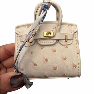 Mini Bag Charm – Mini Birkin Inspired | Faux Leather